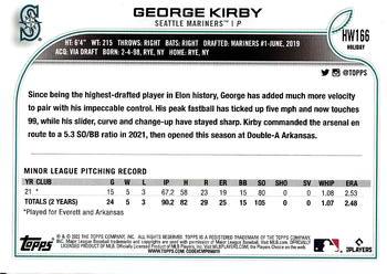 2022 Topps Holiday #HW166 George Kirby Back