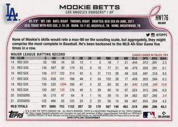 2022 Topps Holiday #HW176 Mookie Betts Back