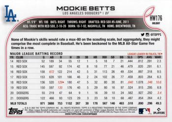 2022 Topps Holiday #HW176 Mookie Betts Back