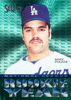 1993 Select Rookie & Traded - Rookie of the Year #NNO Mike Piazza Front