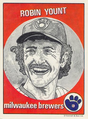 1983 O'Connell and Son Baseball Greats #20 Robin Yount  Front