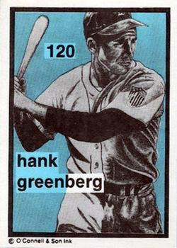 1984-89 O'Connell and Son Ink #120 Hank Greenberg Front