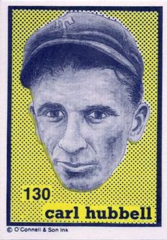 1984-89 O'Connell and Son Ink #130 Carl Hubbell Front