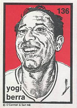 1984-89 O'Connell and Son Ink #136 Yogi Berra Front