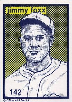 1984-89 O'Connell and Son Ink #142 Jimmie Foxx Front
