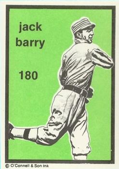 1984-89 O'Connell and Son Ink #180 Jack Barry Front