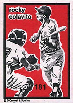 1984-89 O'Connell and Son Ink #181 Rocky Colavito Front