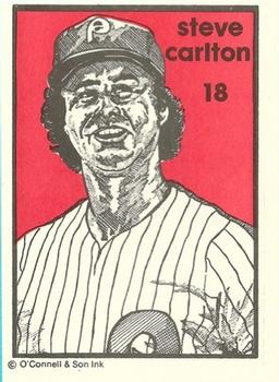 1984-89 O'Connell and Son Ink #18 Steve Carlton Front