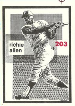 1984-89 O'Connell and Son Ink #203 Dick Allen Front