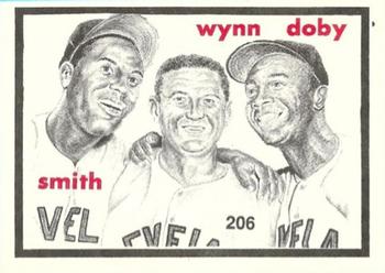 1984-89 O'Connell and Son Ink #206 Al Smith / Early Wynn / Larry Doby Front