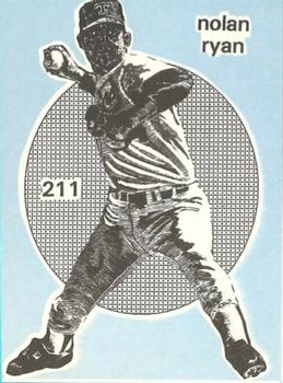 1984-89 O'Connell and Son Ink #211 Nolan Ryan Front