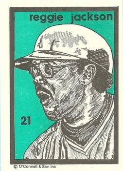 1984-89 O'Connell and Son Ink #21 Reggie Jackson Front
