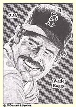 1984-89 O'Connell and Son Ink #226 Wade Boggs Front