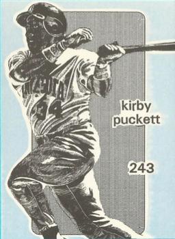 1984-89 O'Connell and Son Ink #243 Kirby Puckett Front