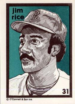 1984-89 O'Connell and Son Ink #31 Jim Rice Front