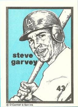 1984-89 O'Connell and Son Ink #43 Steve Garvey Front