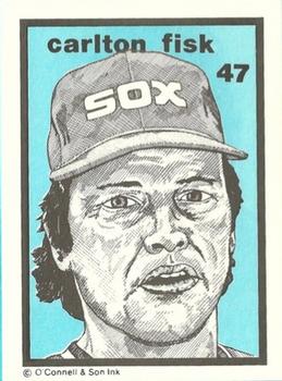 1984-89 O'Connell and Son Ink #47 Carlton Fisk Front
