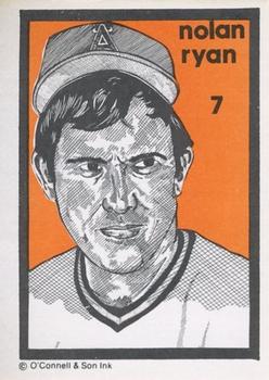 1984-89 O'Connell and Son Ink #7 Nolan Ryan Front