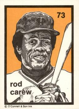 1984-89 O'Connell and Son Ink #73 Rod Carew Front