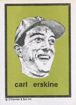 1984-89 O'Connell and Son Ink #74 Carl Erskine Front