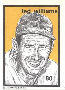 1984-89 O'Connell and Son Ink #80 Ted Williams Front