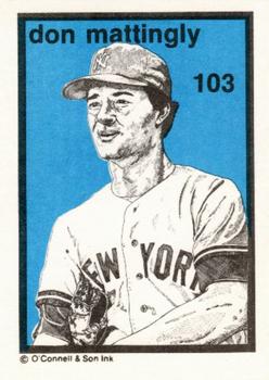1984-89 O'Connell and Son Ink #103 Don Mattingly Front