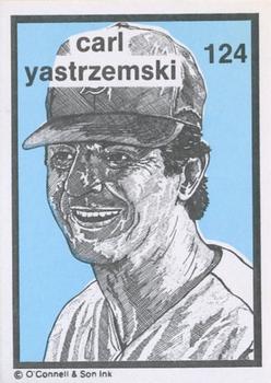 1984-89 O'Connell and Son Ink #124 Carl Yastrzemski Front