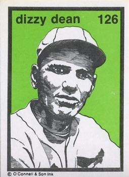 1984-89 O'Connell and Son Ink #126 Dizzy Dean Front