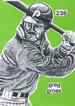 1984-89 O'Connell and Son Ink #236 Greg Gross Front