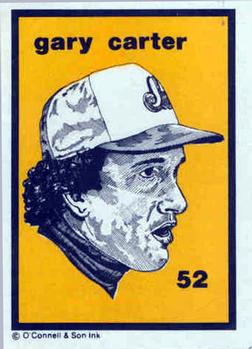 1984-89 O'Connell and Son Ink #52 Gary Carter Front