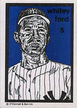 1984-89 O'Connell and Son Ink #5 Whitey Ford Front