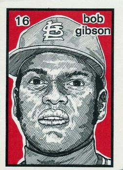 1984-89 O'Connell and Son Ink #16 Bob Gibson Front