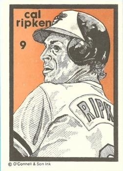 1984-89 O'Connell and Son Ink #9 Cal Ripken Jr. Front