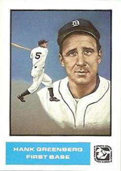 1984-85 Sports Design Products #33 Hank Greenberg Front