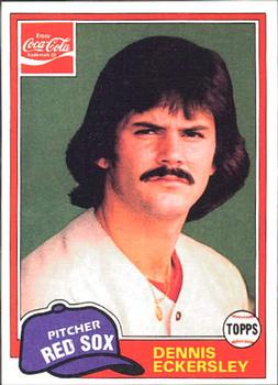 1981 Topps Coca-Cola Boston Red Sox #2 Dennis Eckersley  Front