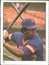 1982 Fleer Stamps #81 Hubie Brooks Front