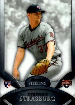 2010 Bowman Sterling #1 Stephen Strasburg Front