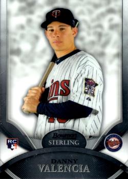 2010 Bowman Sterling #34 Danny Valencia Front