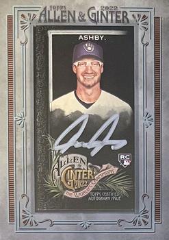 2022 Topps Allen & Ginter X - Mini Silver Frame Autographs #MA-AA Aaron Ashby Front
