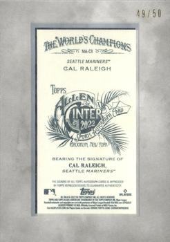 2022 Topps Allen & Ginter X - Mini Silver Frame Autographs #MA-CR Cal Raleigh Back