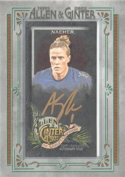 2022 Topps Allen & Ginter X - Mini Silver Frame Gold Ink Autographs #MA-AN Alyssa Naeher Front