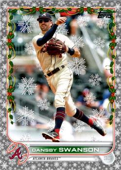 2022 Topps Holiday - Metallic #HW28 Dansby Swanson Front