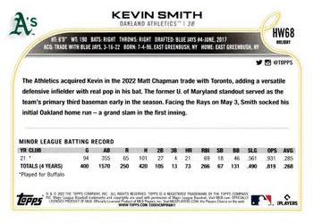 2022 Topps Holiday - Metallic #HW68 Kevin Smith Back