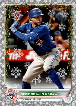 2022 Topps Holiday - Metallic #HW72 George Springer Front