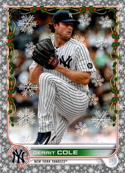2022 Topps Holiday - Metallic #HW97 Gerrit Cole Front