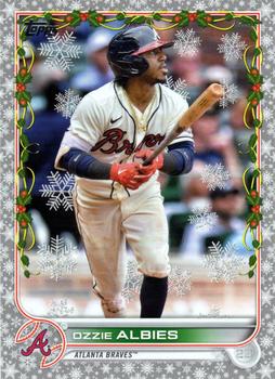 2022 Topps Holiday - Metallic #HW163 Ozzie Albies Front