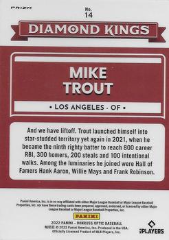 2022 Donruss Optic - Holo Prizm #14 Mike Trout Back