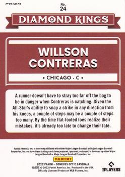 2022 Donruss Optic - Holo Prizm #24 Willson Contreras Back