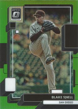 2022 Donruss Optic - Lime Green Prizm #140 Blake Snell Front