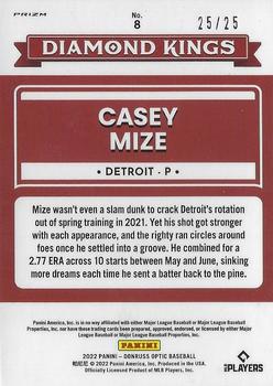 2022 Donruss Optic - Liberty Prizm #8 Casey Mize Back